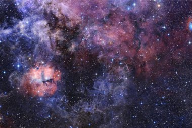 Dış uzay, kozmik manzara. Nebula. Bu görüntünün elementleri NASA tarafından desteklenmektedir.