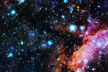 Yıldız kümesi. Starfield. Nebula. Bu görüntünün elementleri NASA tarafından desteklenmektedir.