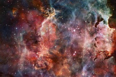 Nebula, uzayın derinliklerinde bir yıldız kümesi. Bilim kurgu sanatı. Bu görüntünün elementleri NASA tarafından desteklenmektedir.