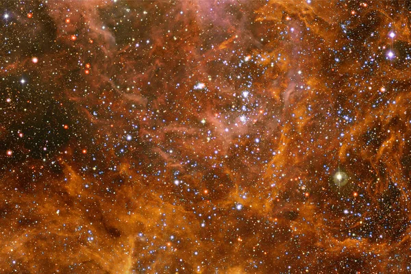 Stjärnornas Kluster Stjärnfält Nebulosa Delar Denna Bild Tillhandahålls Nasa — Stockfoto