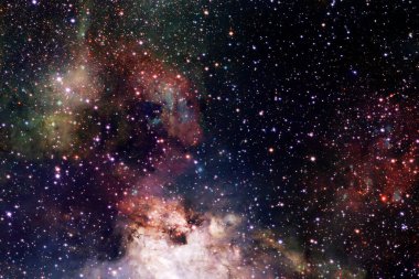 Starfield. Kozmos sanatı. Bu görüntünün elementleri NASA tarafından desteklenmektedir.