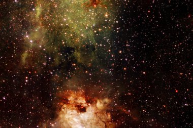 Derin uzay. Fevkalade bilim kurgu canlandırması. Bu görüntünün elementleri NASA tarafından desteklenmektedir.