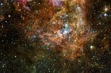Starfield. Kozmos sanatı. Bu görüntünün elementleri NASA tarafından desteklenmektedir.