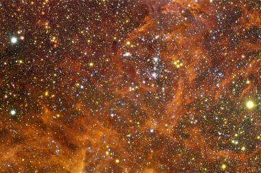 Nebula, uzayın derinliklerinde bir yıldız kümesi. Bilim kurgu sanatı. Bu görüntünün elementleri NASA tarafından desteklenmektedir.