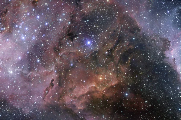 Nebulosa, stjärnhopar i rymden. Delar av denna bild tillhandahålls av NASA — Stockfoto