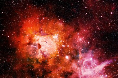 Yıldız kümesi. Starfield. Nebula. Bu görüntünün elementleri NASA tarafından desteklenmektedir.