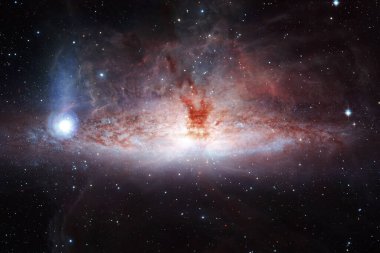 Dış uzay, kozmik manzara. Nebula. Bu görüntünün elementleri NASA tarafından desteklenmektedir.