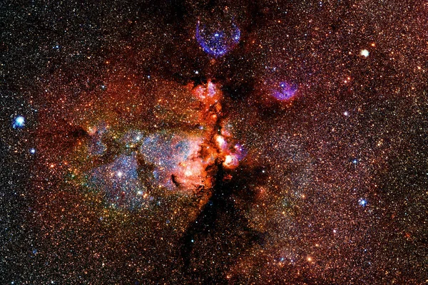 Nebulosa Cúmulo Estrellas Espacio Profundo Arte Ciencia Ficción Elementos Esta — Foto de Stock