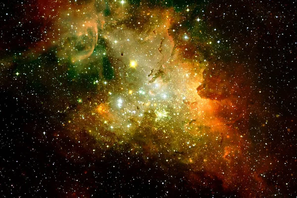 Derin Uzayda Bir Yerde Güzel Bir Galaksi Kozmik Duvar Kağıdı — Stok fotoğraf