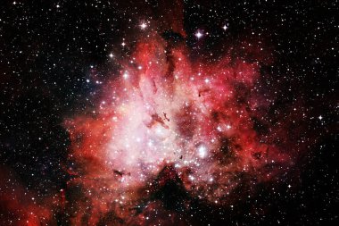 Nebula, uzayın derinliklerinde bir yıldız kümesi. Bilim kurgu sanatı. Bu görüntünün elementleri NASA tarafından desteklenmektedir.