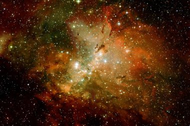 Dış uzay sanatı. Starfield. Harika bir nebula. Bu görüntünün elementleri NASA tarafından desteklenmektedir.