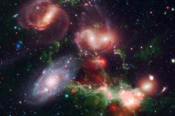 Universo Infinito Con Estrellas Galaxias Espacio Exterior Arte Del Cosmos — Foto de Stock