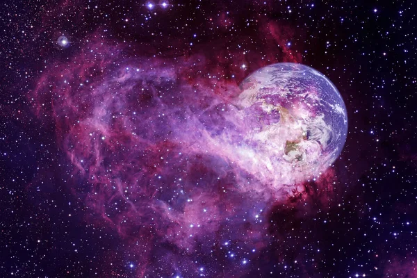 Vacker Galax Någonstans Rymden Kosmisk Tapet Delar Denna Bild Tillhandahålls — Stockfoto