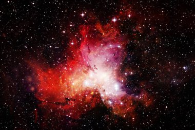 Dış uzayda yıldızları ve galaksileri olan sonsuz evren. Kozmos sanatı. Bu görüntünün elementleri NASA tarafından desteklenmektedir.