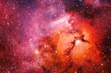 Dış uzay, kozmik manzara. Nebula. Bu görüntünün elementleri NASA tarafından desteklenmektedir.