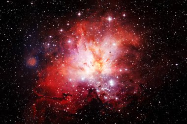 Derin uzay. Fevkalade bilim kurgu canlandırması. Bu görüntünün elementleri NASA tarafından desteklenmektedir.