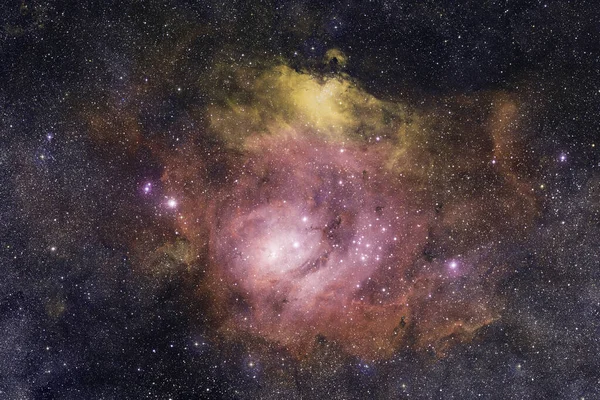 Hermosa Galaxia Algún Lugar Del Espacio Profundo Papel Pintado Cósmico —  Fotos de Stock