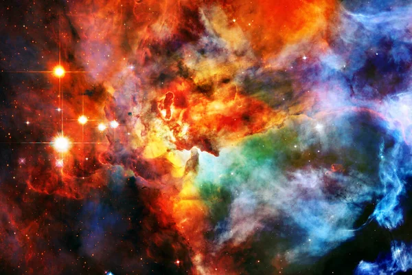 Nebula Cluster Stars Deep Space Science Fiction Art Elements Image — Stock Photo, Image