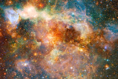 Derin uzay. Fevkalade bilim kurgu canlandırması. Bu görüntünün elementleri NASA tarafından desteklenmektedir.