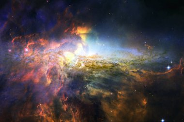 Yıldız kümesi. Starfield. Nebula. Bu görüntünün elementleri NASA tarafından desteklenmektedir.