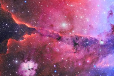 Dış uzayda yıldızları ve galaksileri olan sonsuz evren. Kozmos sanatı. Bu görüntünün elementleri NASA tarafından desteklenmektedir.