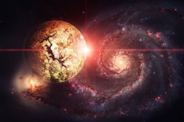 Yıldız kümesi. Starfield. Nebula. Bu görüntünün elementleri NASA tarafından desteklenmektedir.
