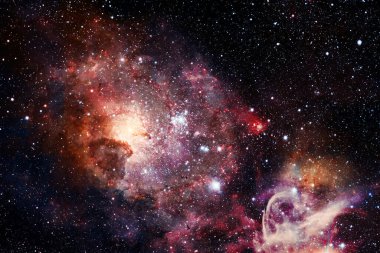 Dış uzayda yıldızları ve galaksileri olan sonsuz evren. Kozmos sanatı. Bu görüntünün elementleri NASA tarafından desteklenmektedir.