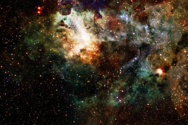 Uzay boşluğu. Bilim kurgu evreni. Bu görüntünün elementleri NASA tarafından desteklenmektedir