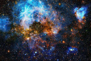 Uzay boşluğu. Bilim kurgu evreni. Bu görüntünün elementleri NASA tarafından desteklenmektedir