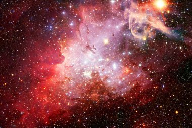 Nebula, uzayın derinliklerinde bir yıldız kümesi. Bilim kurgu sanatı. Bu görüntünün elementleri NASA tarafından desteklenmektedir.