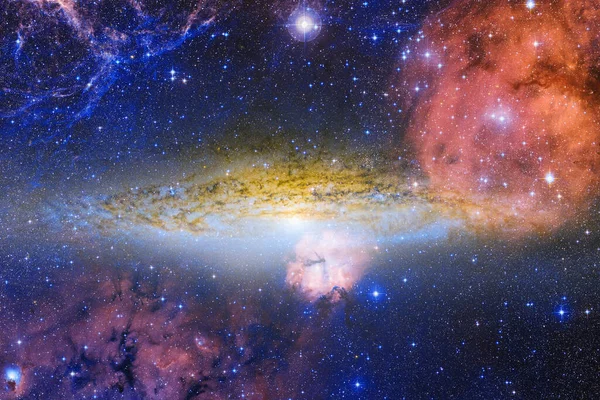 Прекрасная Галактика Глубоком Космосе Космические Обои Элементы Этого Изображения Предоставлены — стоковое фото