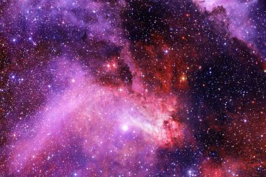 Derin uzayda bir yerde güzel bir galaksi. Kozmik duvar kağıdı. Bu görüntünün elementleri NASA tarafından desteklenmektedir