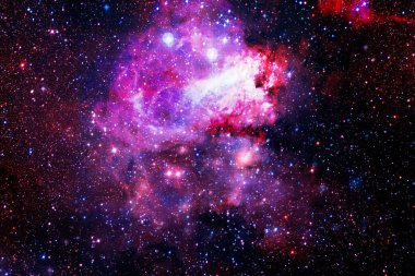 Derin uzayda bir yerde güzel bir galaksi. Kozmik duvar kağıdı. Bu görüntünün elementleri NASA tarafından desteklenmektedir