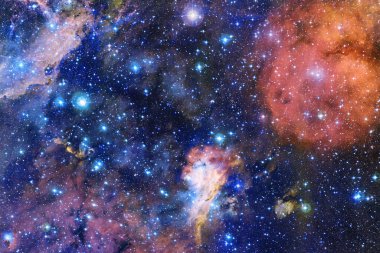 Starfield. Kozmos sanatı. Bu görüntünün elementleri NASA tarafından desteklenmektedir.