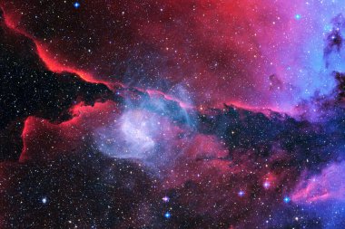 Uzay boşluğu. Bilim kurgu evreni. Bu görüntünün elementleri NASA tarafından desteklenmektedir