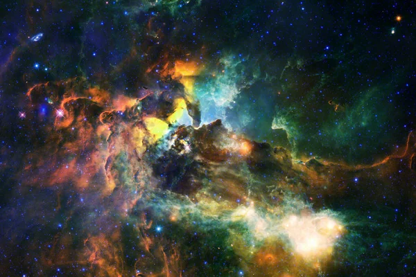 Stjärnornas Kluster Stjärnfält Nebulosa Delar Denna Bild Tillhandahålls Nasa — Stockfoto