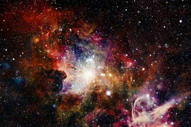 Starfield. Kozmos sanatı. Bu görüntünün elementleri NASA tarafından desteklenmektedir.