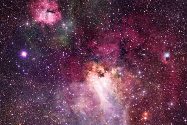 Starfield. Kozmos sanatı. Bu görüntünün elementleri NASA tarafından desteklenmektedir.