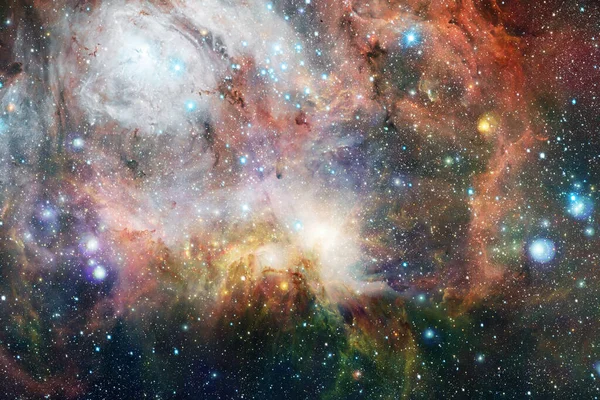 Nebula Uzayın Derinliklerinde Bir Yıldız Kümesi Bilim Kurgu Sanatı Görüntünün — Stok fotoğraf