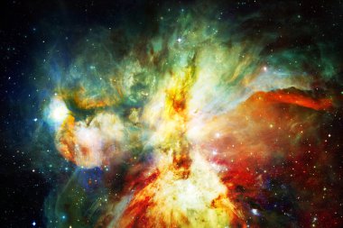 Uzay boşluğu. Bilim kurgu evreni. Bu görüntünün elementleri NASA tarafından desteklenmektedir