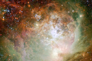 Dış uzay, kozmik manzara. Nebula. Bu görüntünün elementleri NASA tarafından desteklenmektedir.