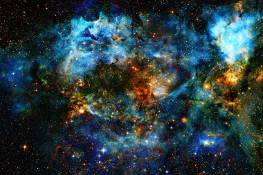 Dış uzayda yıldızları ve galaksileri olan sonsuz evren. Kozmos sanatı. Bu görüntünün elementleri NASA tarafından desteklenmektedir.