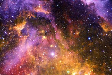 Yıldız kümesi. Starfield. Nebula. Bu görüntünün elementleri NASA tarafından desteklenmektedir.