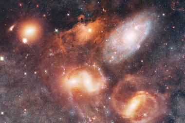 Uzay boşluğu. Bilim kurgu evreni. Bu görüntünün elementleri NASA tarafından desteklenmektedir