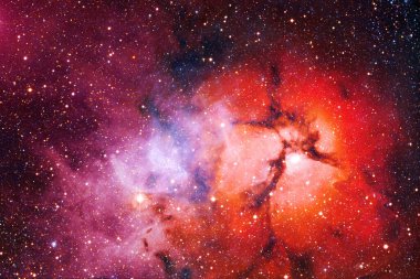 Dış uzayda yıldızları ve galaksileri olan sonsuz evren. Kozmos sanatı. Bu görüntünün elementleri NASA tarafından desteklenmektedir.