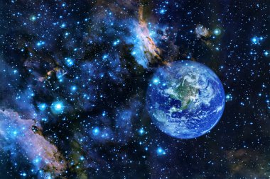 Dış uzay, kozmik manzara. Nebula. Bu görüntünün elementleri NASA tarafından desteklenmektedir.