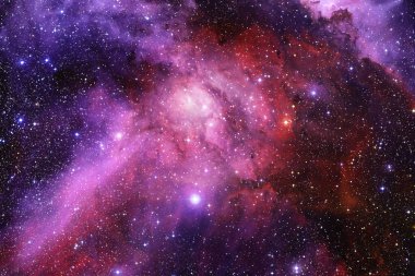 Derin uzayda bir yerde güzel bir galaksi. Kozmik duvar kağıdı. Bu görüntünün elementleri NASA tarafından desteklenmektedir