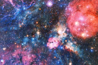 Nebula, uzayın derinliklerinde bir yıldız kümesi. Bilim kurgu sanatı. Bu görüntünün elementleri NASA tarafından desteklenmektedir.