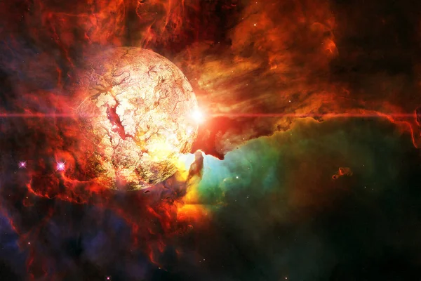 Stjärnfält Kosmos Konst Delar Denna Bild Tillhandahålls Nasa — Stockfoto