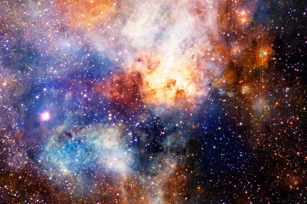 Nebula Uzayın Derinliklerinde Bir Yıldız Kümesi Bilim Kurgu Sanatı Görüntünün — Stok fotoğraf